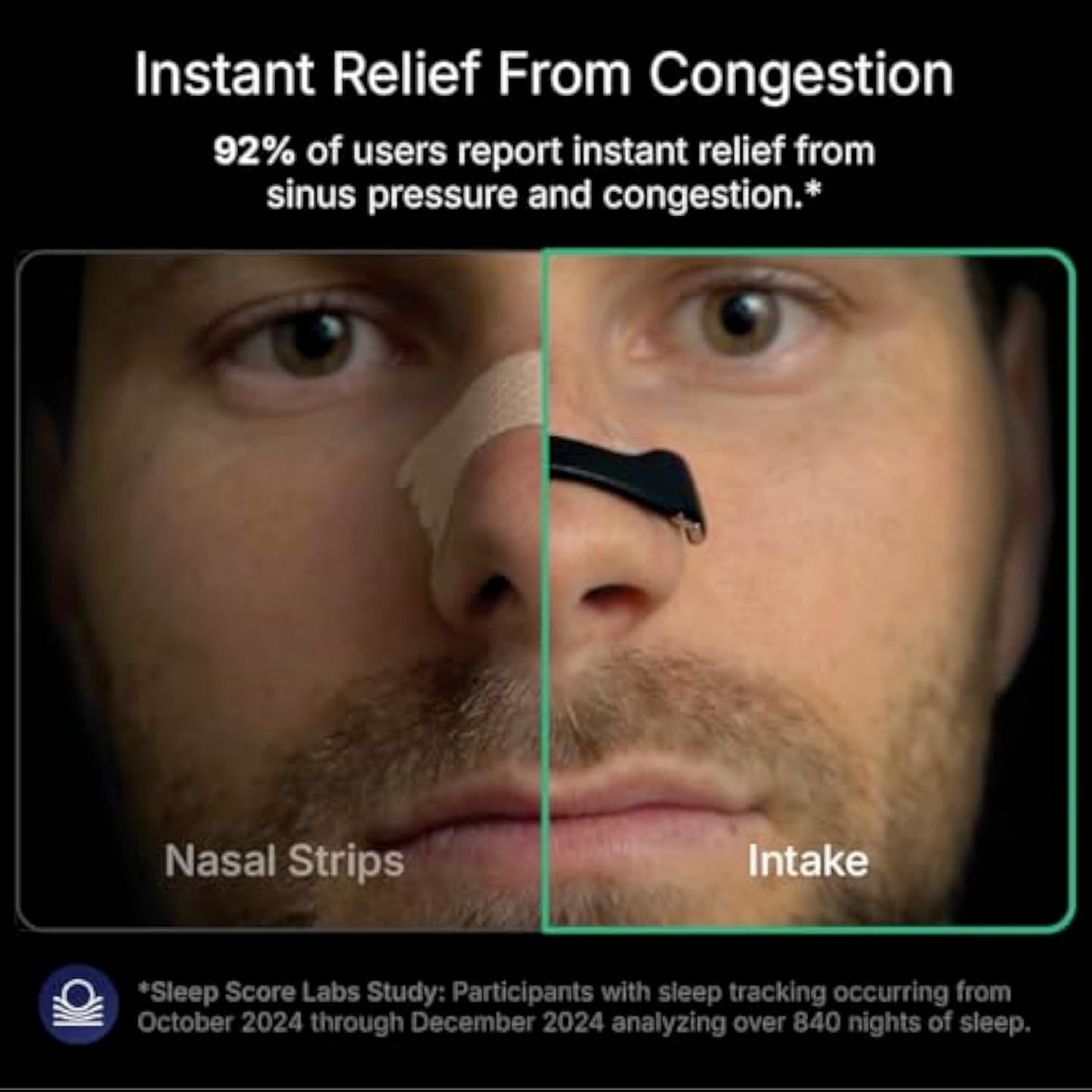 Intaken Breathing Nasal Strip Starter Kit Reduce Snoring 15 Count
